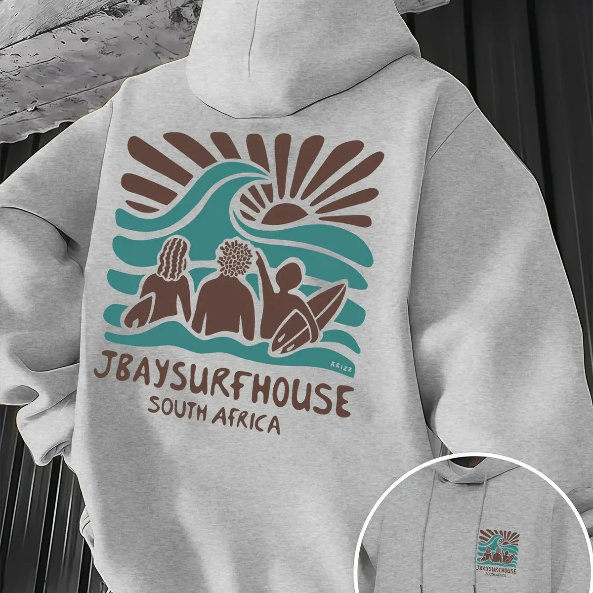 Sweat à Capuche Homme Imprimé Surf – Confort Streetwear Cordon de Serrage-Vêtements-DrGliss SurfShop