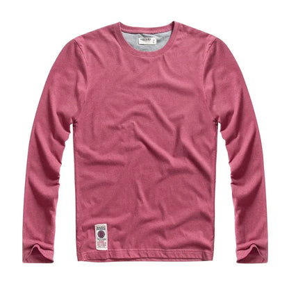 T-Shirt Homme Manches Longues Y2K – Coton Col Rond Casual Automne-Vêtements-DrGliss SurfShop