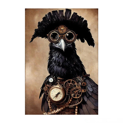 Tableau Toile Animaux Steampunk – Décoration Murale Rétro Insolite-Déco Van-DrGliss SurfShop