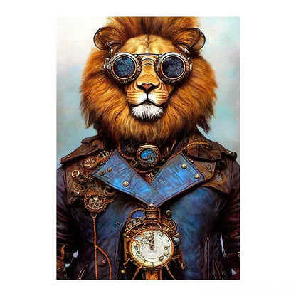 Tableau Toile Animaux Steampunk – Décoration Murale Rétro Insolite-Déco Van-DrGliss SurfShop
