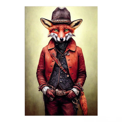 Tableau Toile Animaux Steampunk – Décoration Murale Rétro Insolite-Déco Van-DrGliss SurfShop