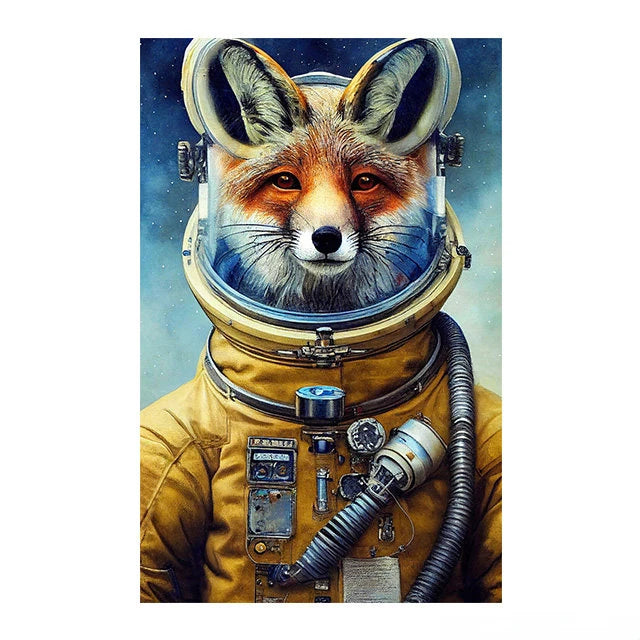 Tableau Toile Animaux Steampunk – Décoration Murale Rétro Insolite-Déco Van-DrGliss SurfShop