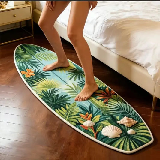 Tapis Chambre Planche de Surf – Descente de Lit Moelleuse Antidérapante-Déco Van-DrGliss SurfShop