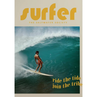 Toile Vintage Surfing – Affiche Murale Rétro Esprit Surf-Déco Van-DrGliss SurfShop
