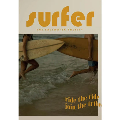 Toile Vintage Surfing – Affiche Murale Rétro Esprit Surf-Déco Van-DrGliss SurfShop