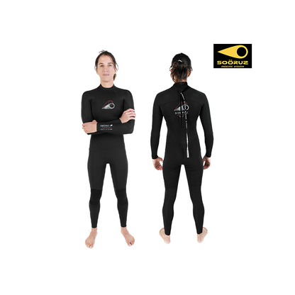 Combinaison Soöruz Fly 3/2 femme noire back zip
