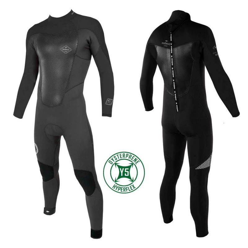 Combinaison Soöruz Fighter 4/3 homme noire back zip