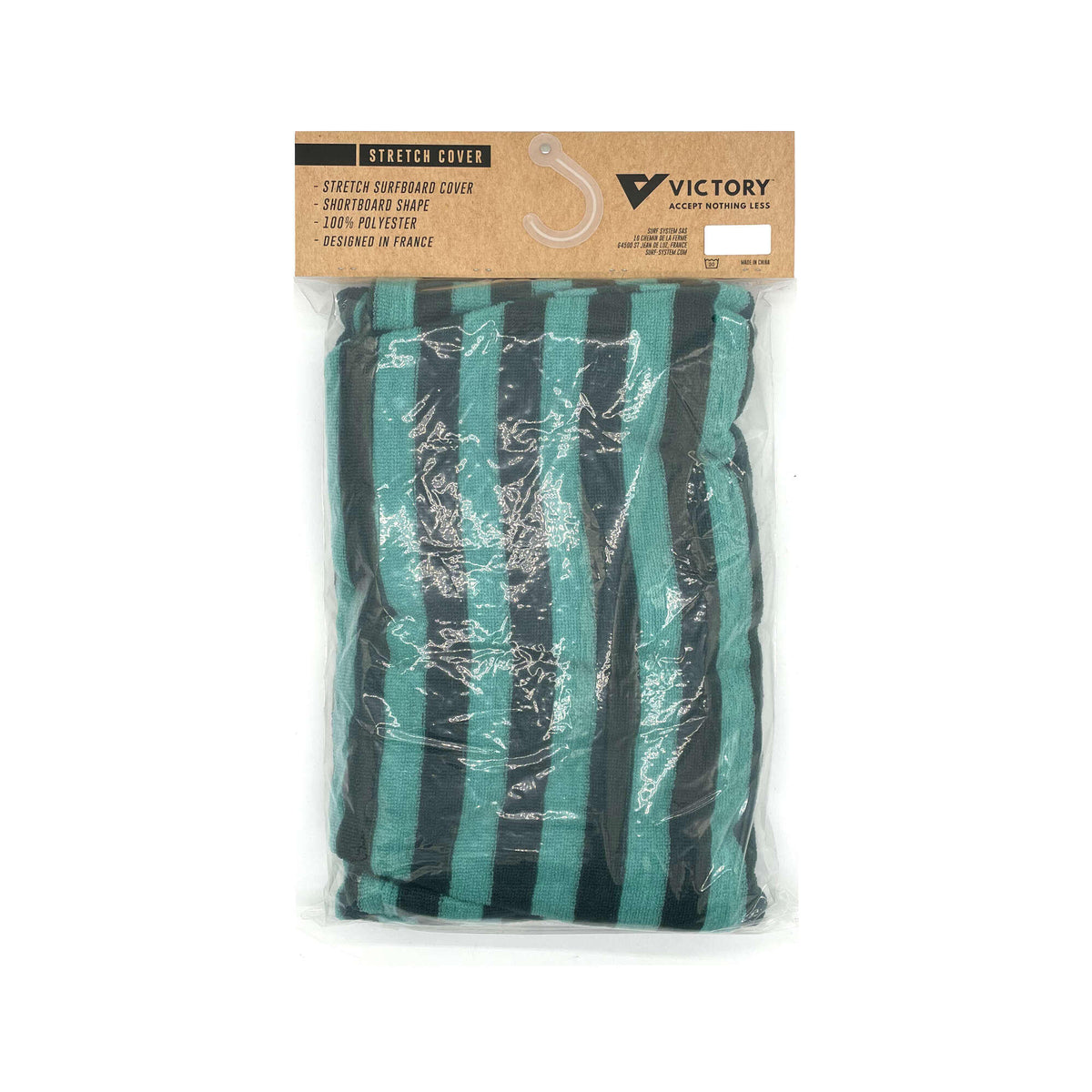 Housse surf Victory turquoise gris pour shortboard