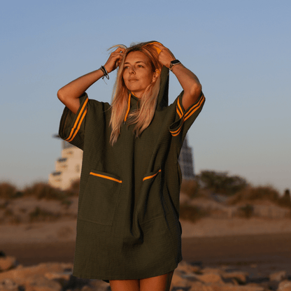 Poncho Magellan Saint Jacques Vert Kaki