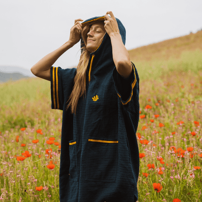 Poncho Magellan Saint Jacques Bleu Marine