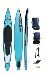 SUP Gonflable Light Blue Series Race Youth 12'6 x 23 – Race Junior Léger et Rigide