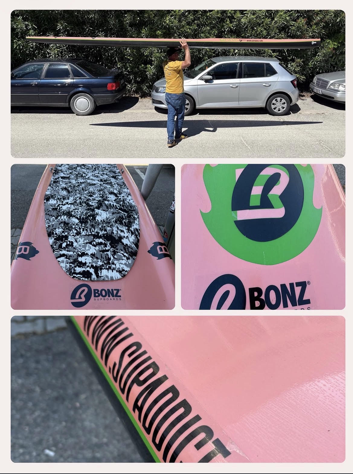 SUP Race Bonz Unlimited 17'6 x 26 Occasion – Shape Joe Bark 2010 par Surftech