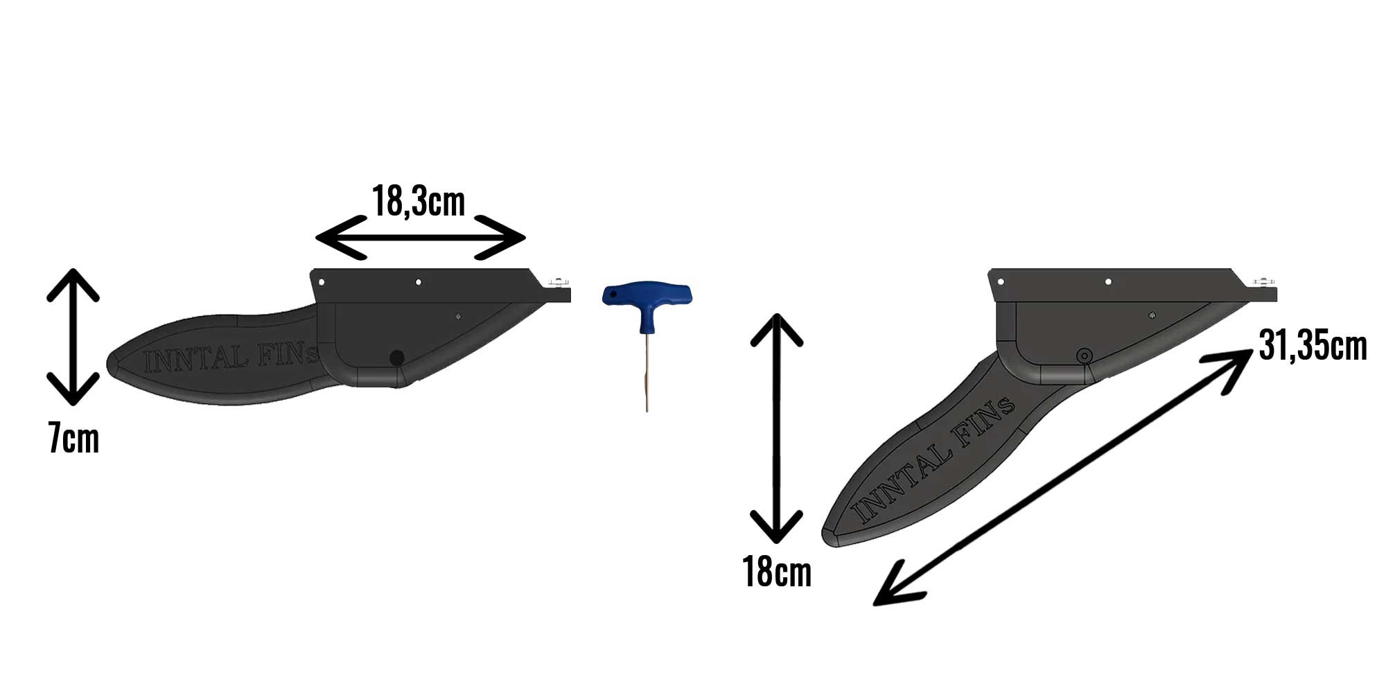 Aileron rétractable stand up paddle pour rivière